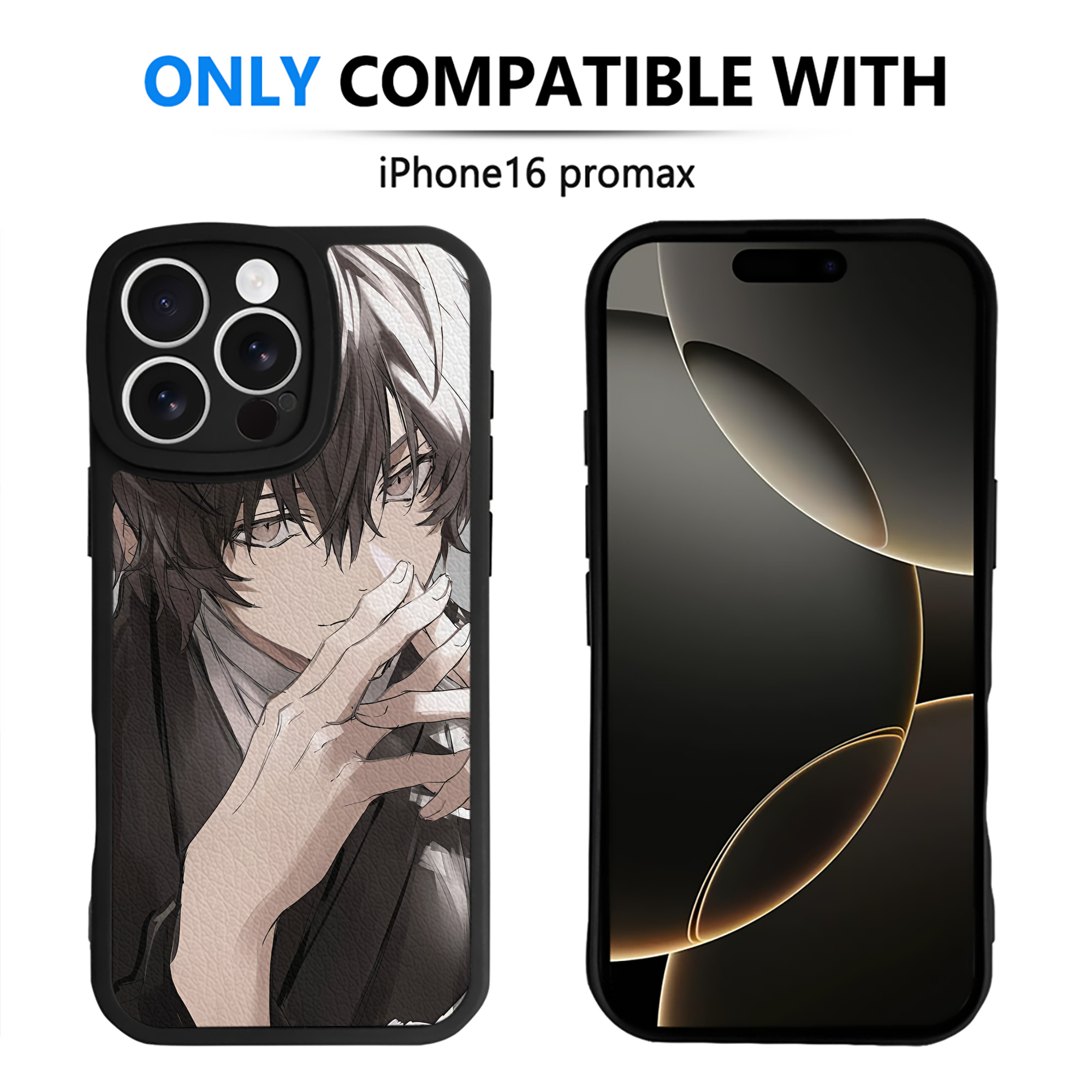 （画像用） 文豪ストレイドッグス Bungo Stray Dogs 【iPhone 16シリーズ対応】シリコンスマホケース（レザー調） 材質：シリコン